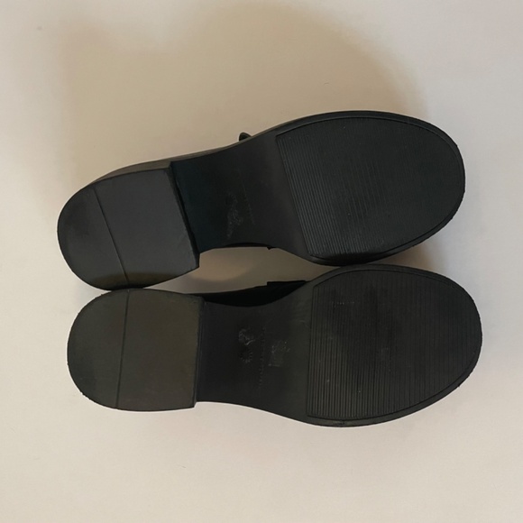 Stuart Weitzman Aiden Rise Platform Lug Sole Black Leather Loafers Women's 6 - Picture 8 of 9